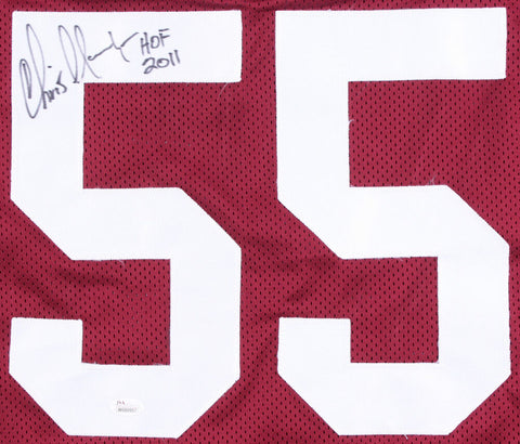 Chris Hanburger Signed Washington Redskins Jersey Inscribed HOF 2011 (JSA COA)