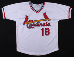 Andy Van Slyke Signed St Louis Cardinals Pullover Jersey (JSA COA) 3×All-Star CF