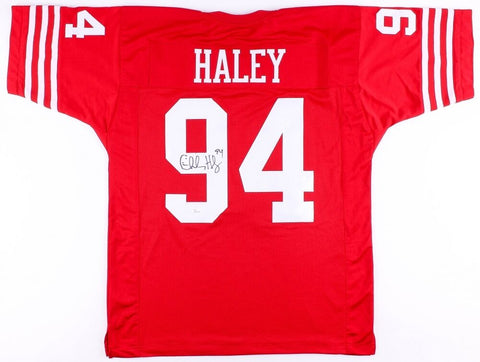 Charles Haley Signed San Francisco 49ers Jersey (JSA COA) 5xSuper Bowl Champion