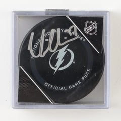 Victor Hedman Signed Tampa Bay Lightning Hockey Puck (JSA COA) 2xStanley Cup