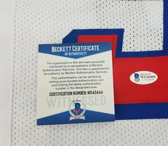 Willie McGinest Signed Patriots Jersey (Beckett COA) 3xSuper Bowl Champion