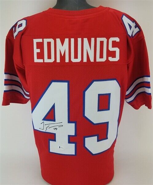 Framed Tremaine Edmunds Autographed Signed Buffalo Bills Jersey Beckett Coa