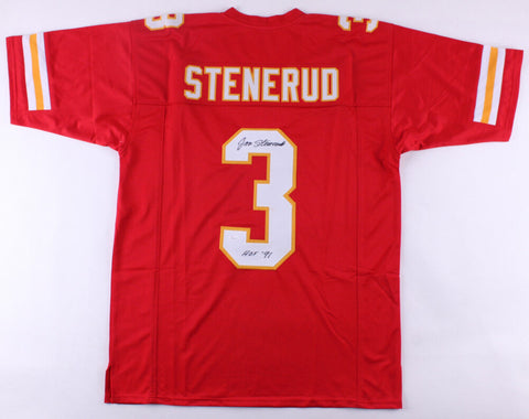 Jan Stenerud Signed Chiefs Jersey Inscribed "HOF 91" (JSA COA) 7x All Pro Kicker
