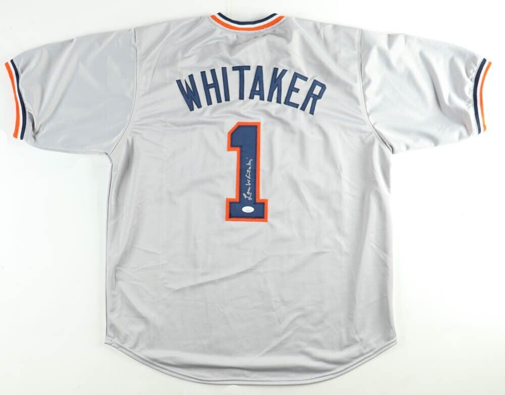 Lou Whitaker Signed Detroit Tigers Jersey (JSA COA) 1984 World Series –