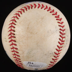 Dexter Fowler Signed Game-Used OML Baseball w/ Display Case (JSA COA) 2016 Cubs
