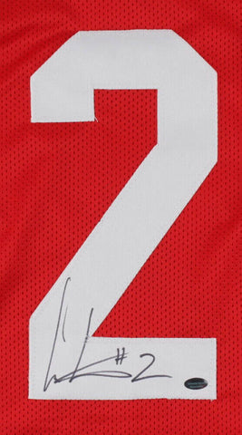 Cris Carter Signed Ohio State Buckeyes Jersey (Schwartz COA) Vikings Receiver