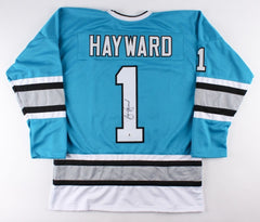 Brian Hayward Signed Sharks Jersey (Beckett COA) Playing career 1982–1993 Goalie