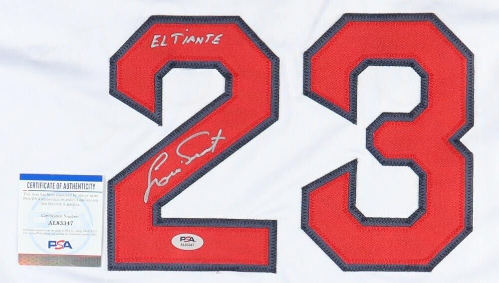 Luis Tiant Signed Boston Red Sox Red Jersey El Tiante (PSA COA) 3×Al –