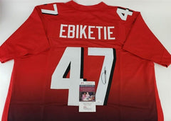 Arnold Ebiketie Signed Atlanta Falcons Jersey (JSA COA) Penn State Linebacker