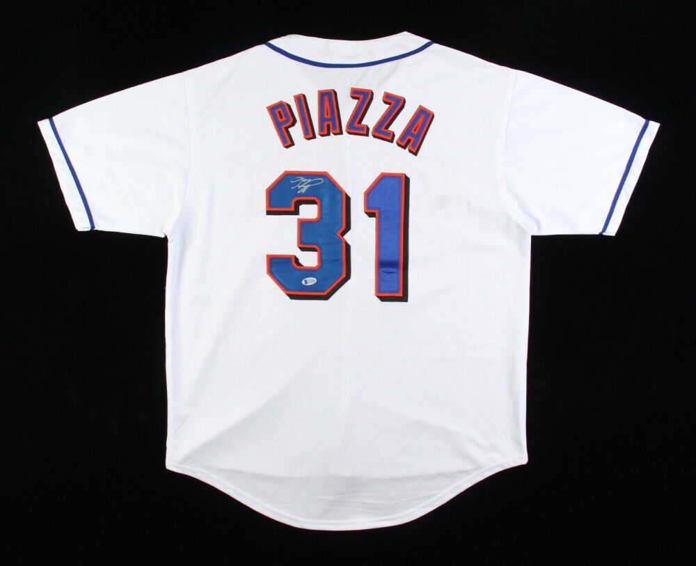 Mike Piazza Signed New York Mets Jersey (Beckett) 1993 Rookie of