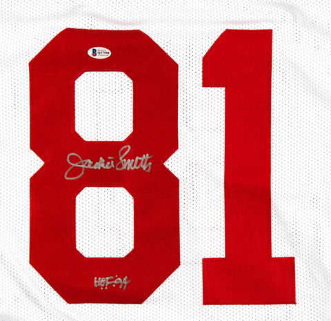 Jackie Smith Signed St Louis Cardinals Jersey Inscribed HOF '94 (Beckett COA)