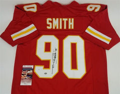 Neil Smith Signed Kansas City Chiefs Jersey (JSA COA) 6×Pro Bowl Defensive End