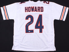 Jordan Howard Signed Chicago Bears White Jersey (Beckett) 2016 Rookie Pro Bowl