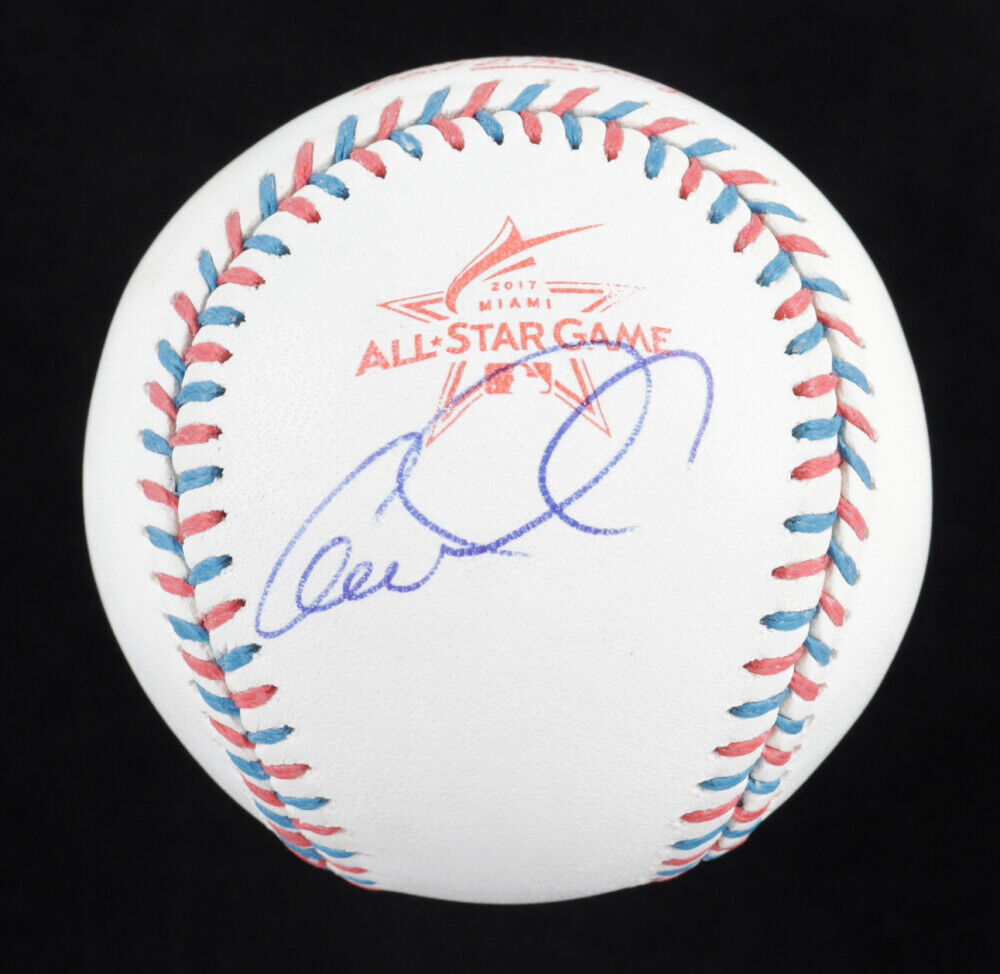 carlos correa autographed baseball