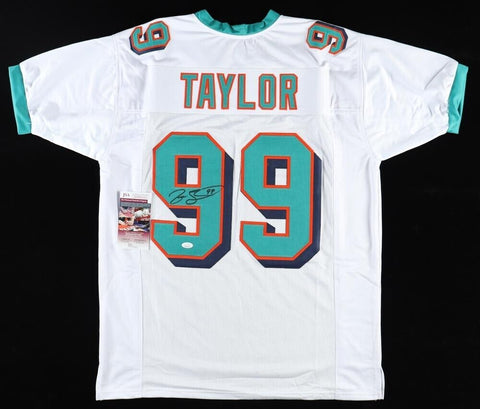 Jason Taylor Signed Miami Dolphins Jersey (JSA COA) HOF L.B. Class of 2017