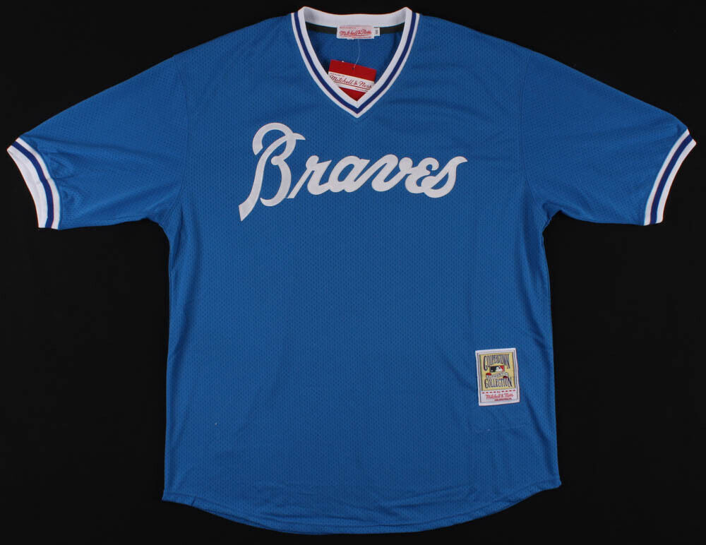 Dale Murphy Autographed and Framed Blue Braves Jersey
