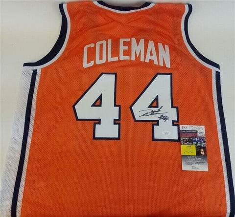 Derrick Coleman Signed Syracuse Orange Jersey (JSA COA)  #1 Pick 1990 New Jersey