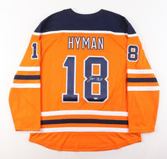 Zach Hyman Signed Edmonton Oilers Jersey (Fanatics) 4 Shorthanded Goals/ Rookie