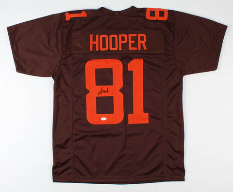 Austin Hooper Signed Cleveland Browns Jersey (JSA COA) 2016 3rd Rd Draft Pk T.E.