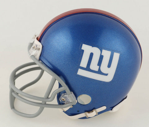 Michael Strahan Signed New York Giants Mini Helmet (JSA) Super Bowl XLII Champ