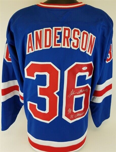 Glenn Anderson "94 SC Champs!" Signed New York Rangers Jersey (PSA/DNA COA)