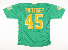 Rudy Ruettiger Signed Notre Dame Fighting Irish Jersey (JSA COA) An Irish Legend