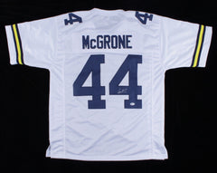 Cameron McGrone Signed Michigan Wolverines Jersey (Beckett COA) Patriots LB