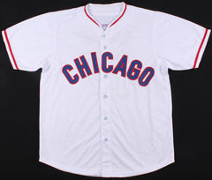 Mark Grace Signed Chicago Cubs Throwback Jersey (JSA) World Series champ 2001