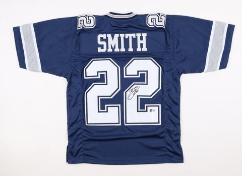 Emmitt Smith Signed Dallas Cowboys Jersey (Beckett) NFL All-Time Leading Rusher