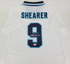 Alan Shearer Signed UMBRO Soccer Shirt (Beckett) Premier League Record 260 Goals