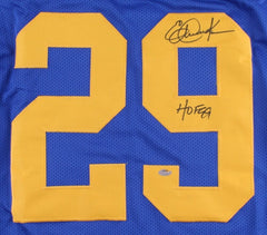 Eric Dickerson Signed Rams Throwback Jersey Inscribed "HOF 99" (Schwartz COA)