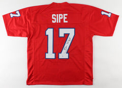 Brian Sipe Signed 1984 New Jersey Generals USFL Jersey (Beckett COA) Browns QB