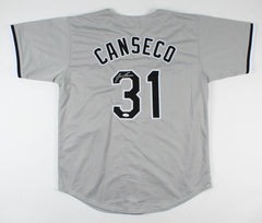 Jose Canseco Signed Chicago White Sox Jersey (JSA COA) 1986 A.L. Rookie of Year