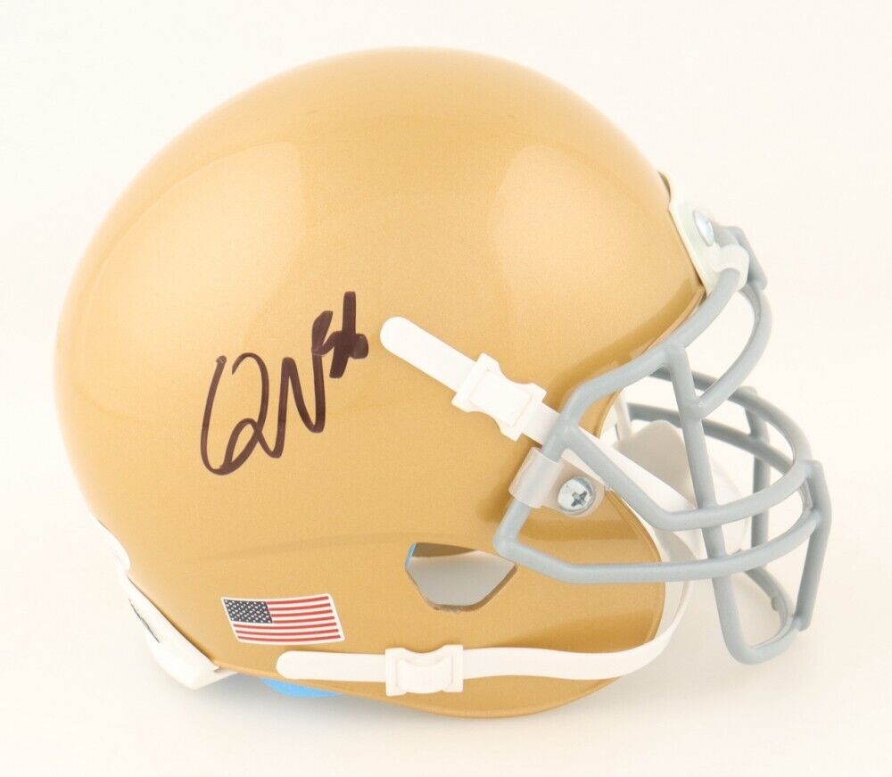 Quenton Nelson Signed Notre Dame Fighting Irish Mini Helmet (JSA) Colt –