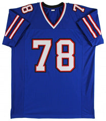 Bruce Smith Signed Buffalo Bill Jersey (Beckett) NFL All Time Sack Leader w/200