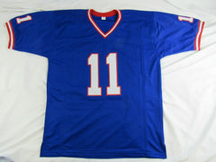 Phil Simms Signed New York Giants Jersey (JSA COA) Super Bowl MVP (XXI)