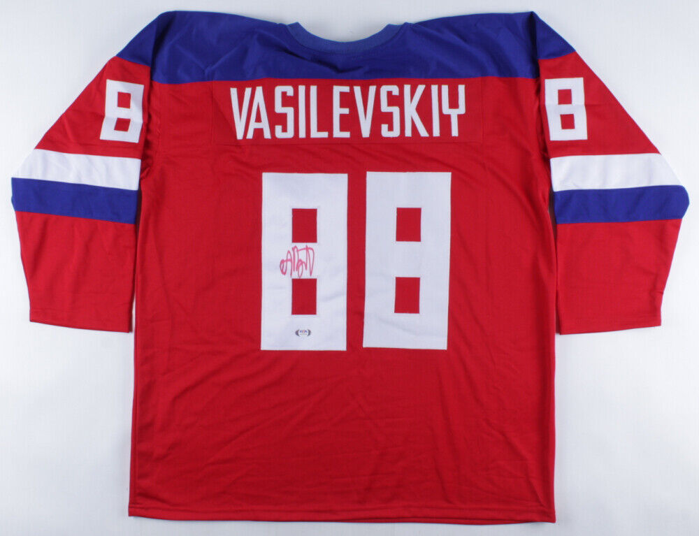 Andrei Vasilevskiy Signed Team Russia Jersey Tampa Bay Lightning