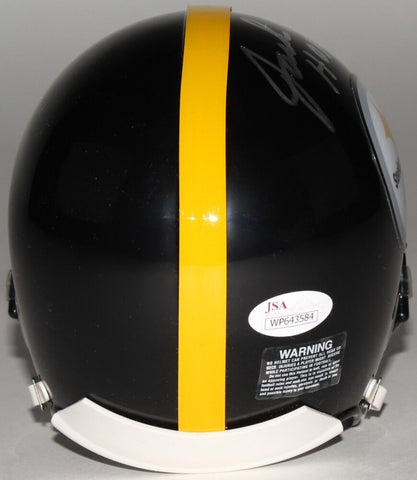 Jack Ham Signed Steelers Mini-Helmet Inscribed "HOF 88" (JSA COA)