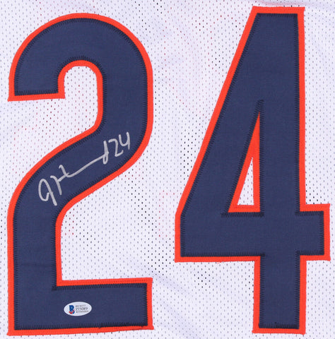 Jordan Howard Signed Chicago Bears White Jersey (Beckett) 2016 Rookie Pro Bowl