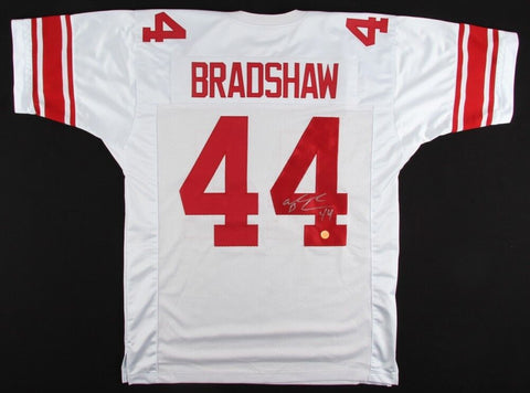 Ahmad Bradshaw Signed New York Giants White Jersey (Gridiron Legends COA) R.B.