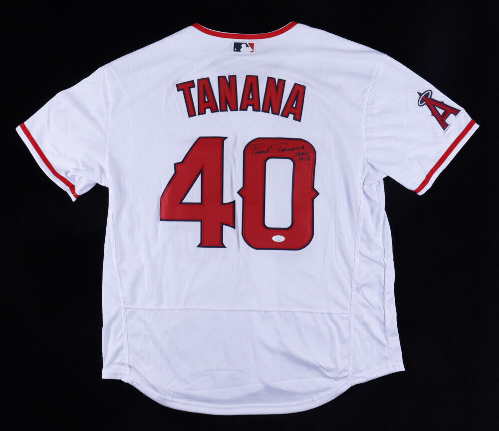 Frank Tanana Signed California Angels Jersey (JSA COA) 3×All-Star Pitc –