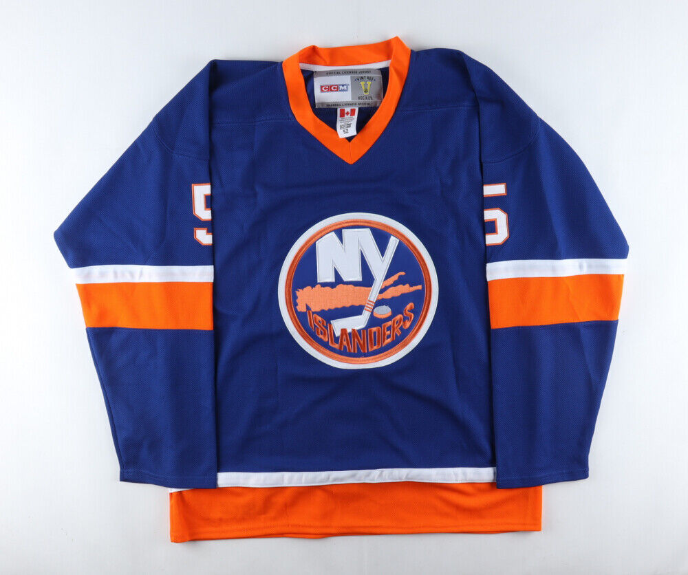 Denis Potvin Signed NY Islanders Jersey Inscribd "HOF 1991", "Cups 80-81-82-83"