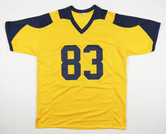 Erick All Signed Michigan Wolverines Throwback Jersey (JSA COA) Senior. T.E