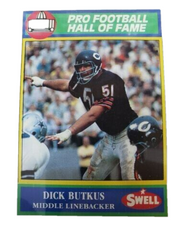 Dick Butkus Signed Chicago Bear Hall of Fame Mini Helmet (Beckett) 1979 Inductee