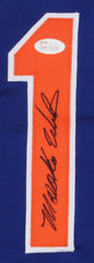 Mookie Wilson Signed Mets Jersey (JSA COA) New York Mets Hall of Fame / Game 6