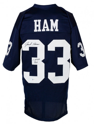 Jack Ham Signed Penn State Jersey Inscribed "CHOF 90" (Beckett COA) Steelers L.B