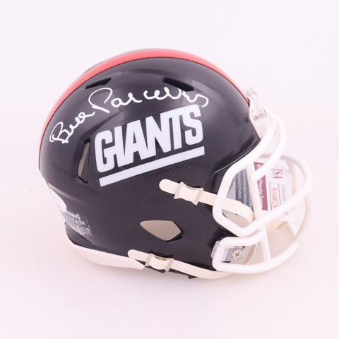 Bill Parcells Signed Giants Mini Helmet (JSA COA) 2xSuper Bowl Champ Head Coach