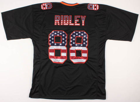 Riley Ridley Signed Chicago Bears "American Flag" Jersey (JSA)  2019 4th Rd Pick