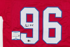 Carlos "Boogie" Basham Signed Buffalo Bills Jersey (Beckett COA) 2021 Draft Pick