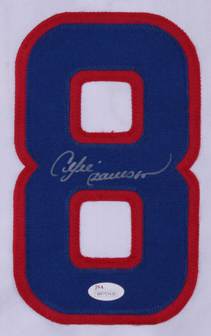 Andre Dawson Signed Chicago Cubs Highlight Stat Jersey (JSA COA) 8×All-Star